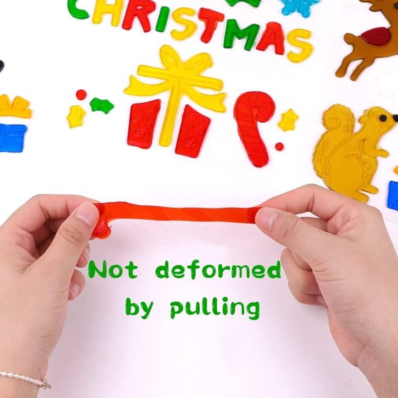 6pcs Christmas Gel Window Clings - Xmas Santa Claus Snowman Snowflake Penguin Ch - Picture 4 of 7